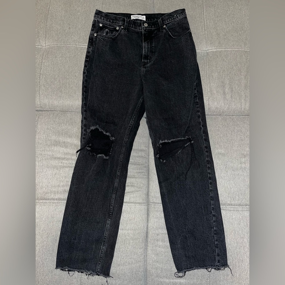 Abercrombie The Ankle Straight Ultra High Rise